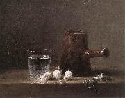 jean-Baptiste-Simeon Chardin Water Glass and Jug Sweden oil painting artist